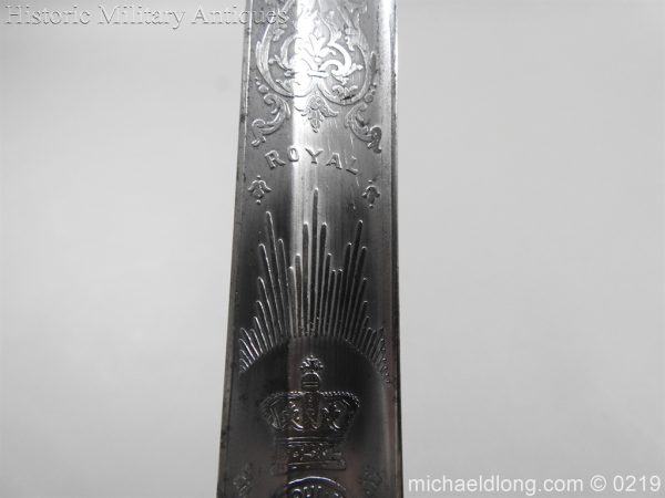 Victorian Royal Artillery Patent Tang Officer's Sword - Image 19
