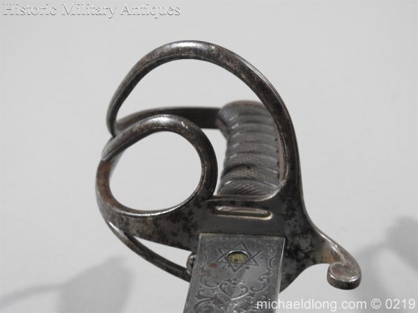 Victorian Royal Artillery Patent Tang Officer's Sword - Image 21