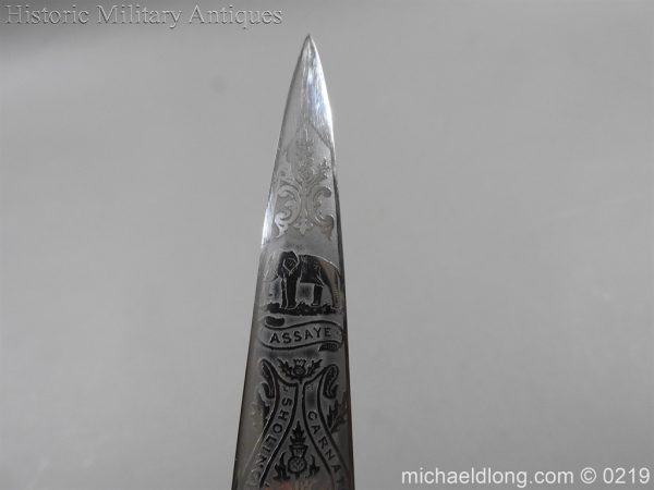 Scottish Highland Light Infantry Officer's Dirk - Image 15