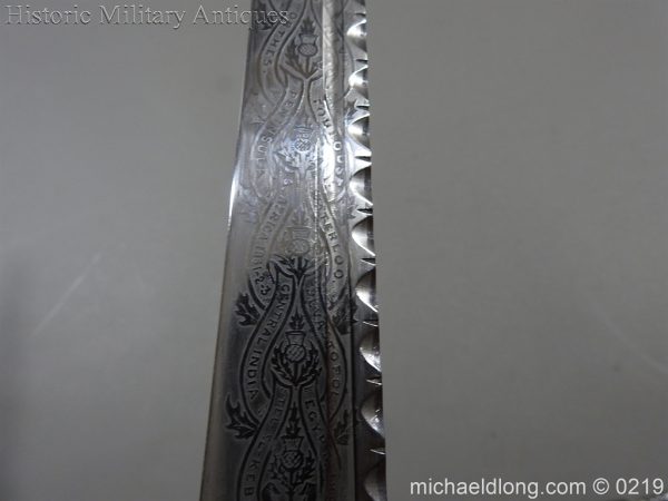 Scottish Highland Light Infantry Officer's Dirk - Image 18