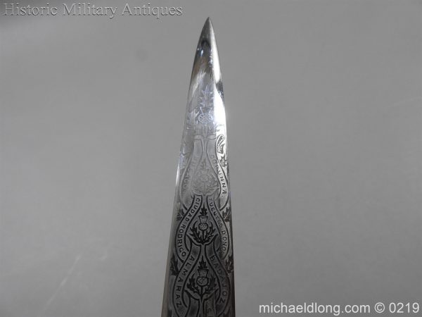 Scottish Highland Light Infantry Officer's Dirk - Image 20