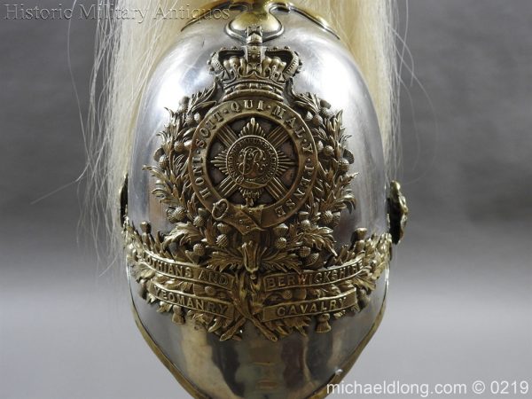 Scottish Lothians and Berwickshire Yeomanry Cavalry Helmet - Image 4