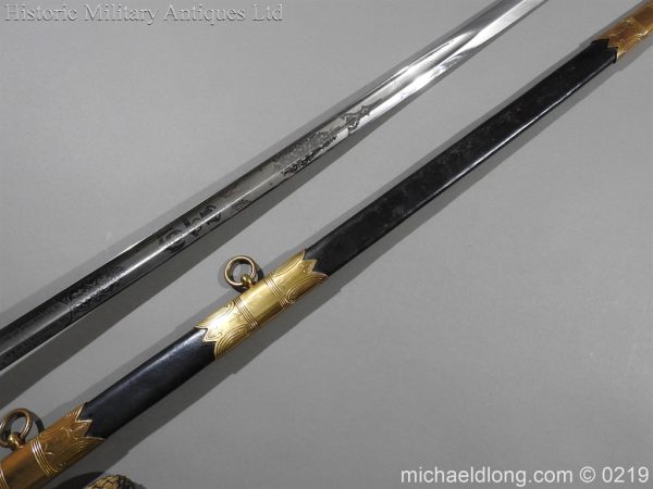 Royal Naval WW1 Presentation Sword - E Evans D S O - Image 3