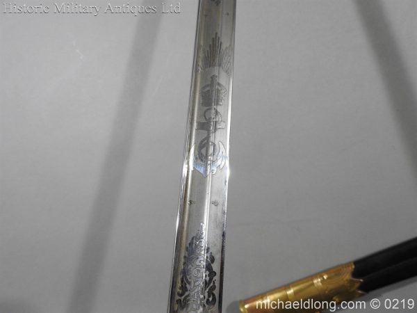 Royal Naval WW1 Presentation Sword - E Evans D S O - Image 13