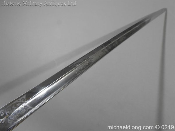 Royal Naval WW1 Presentation Sword - E Evans D S O - Image 16