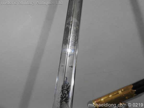 Royal Naval WW1 Presentation Sword - E Evans D S O - Image 18