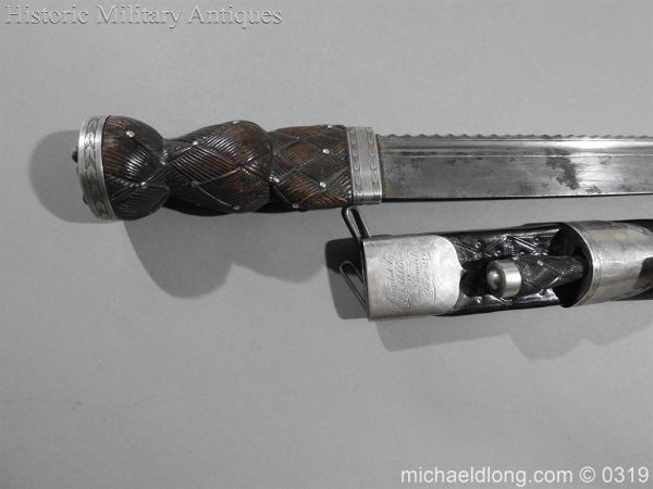 Presentation Silver Scottish Dirk dated 1847 - Image 2