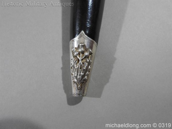 Gordon Highlander Officer's Silver Mounted Dirk - Image 10