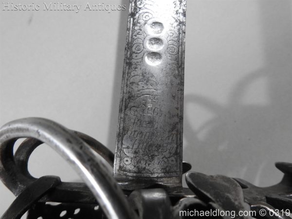 Scottish Basket Hilted Broadsword and Scabbard - Image 18