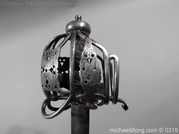 Scottish Basket Hilted Broadsword and Scabbard - Image 22