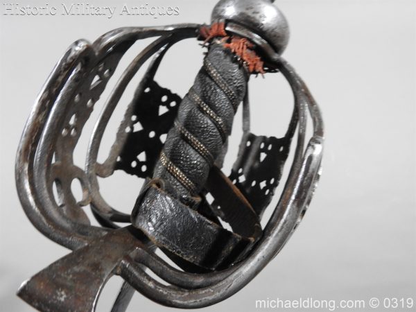 Scottish Basket Hilted Broadsword and Scabbard - Image 27