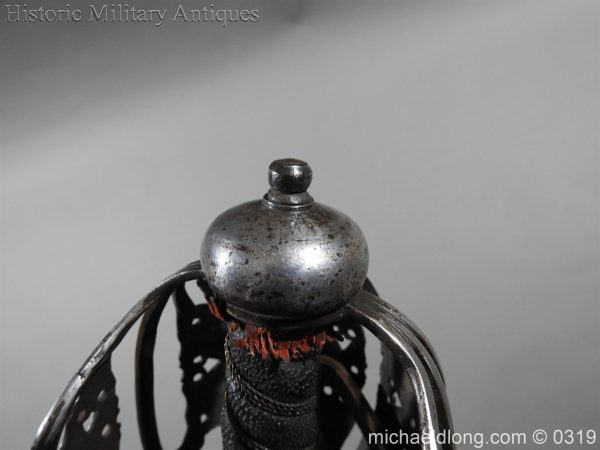Scottish Basket Hilted Broadsword and Scabbard - Image 28