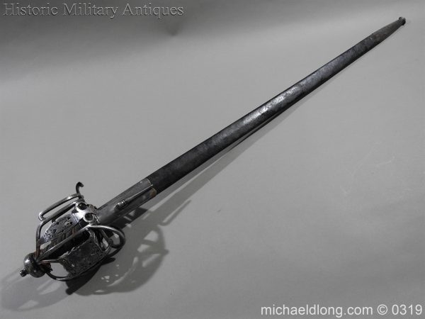 Scottish Basket Hilted Broadsword and Scabbard - Image 31