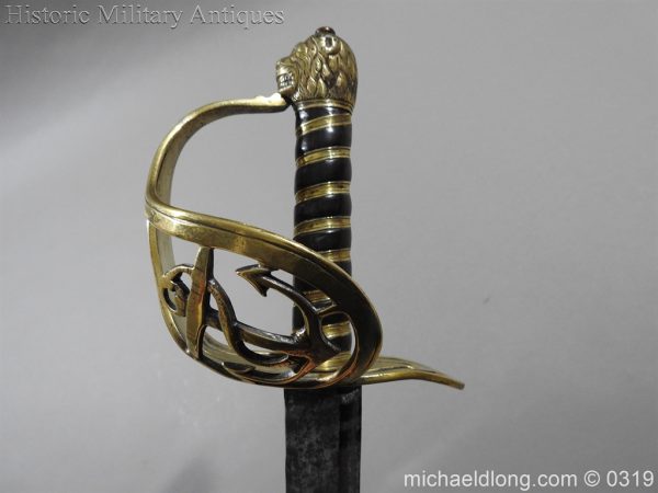 British Naval Slot Hilt Officer's Sword C 1780 - Image 16