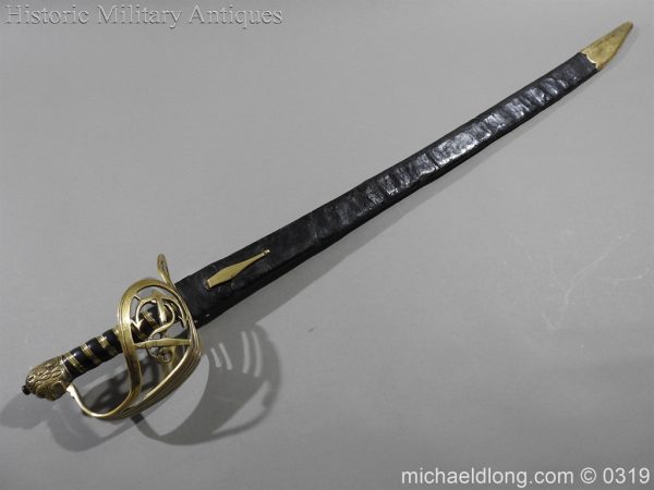 British Naval Slot Hilt Officer's Sword C 1780 - Image 25
