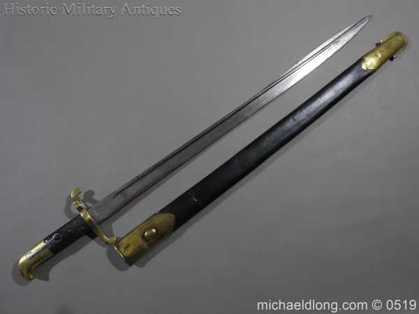 British 1855 Sapper and Miners Lancaster Sword Bayonet - B102
