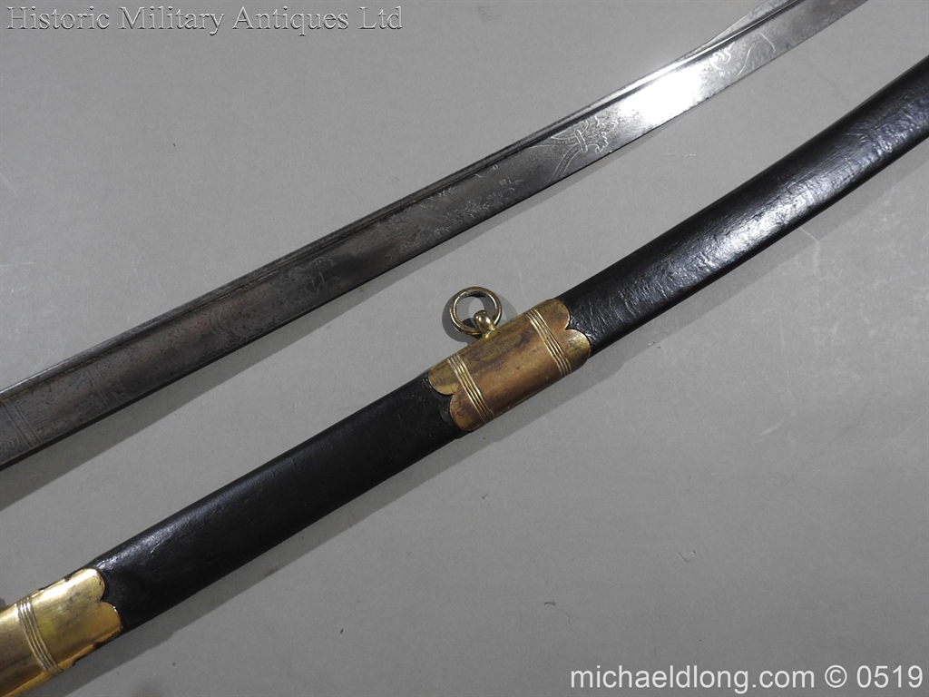 Royal Naval Officer's Pipe Back Sword By Dudley - Image 3
