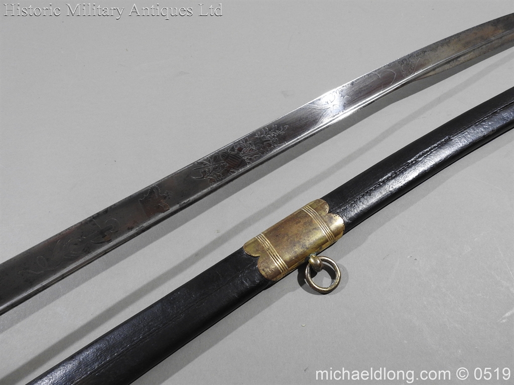 Royal Naval Officer's Pipe Back Sword By Dudley - Image 7