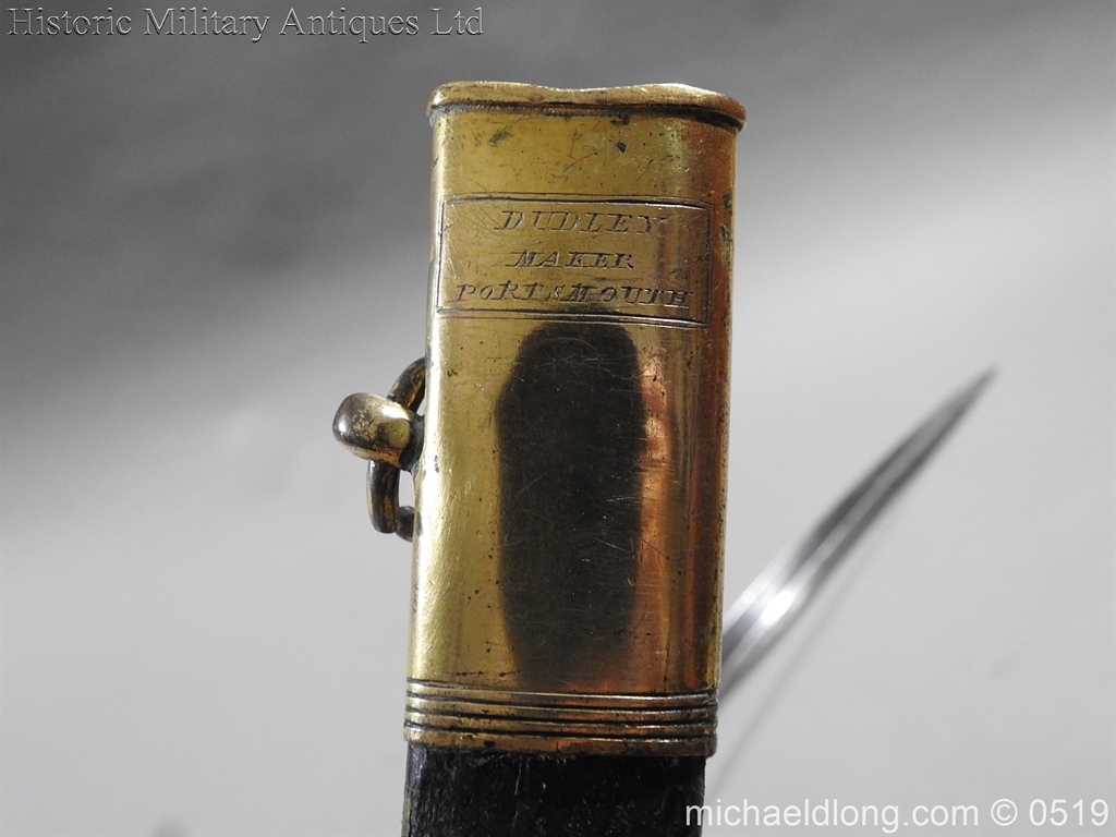 Royal Naval Officer's Pipe Back Sword By Dudley - Image 11