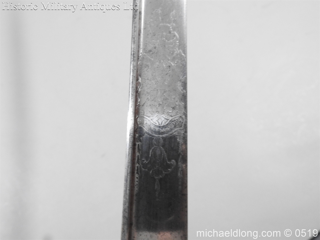 Royal Naval Officer's Pipe Back Sword By Dudley - Image 15