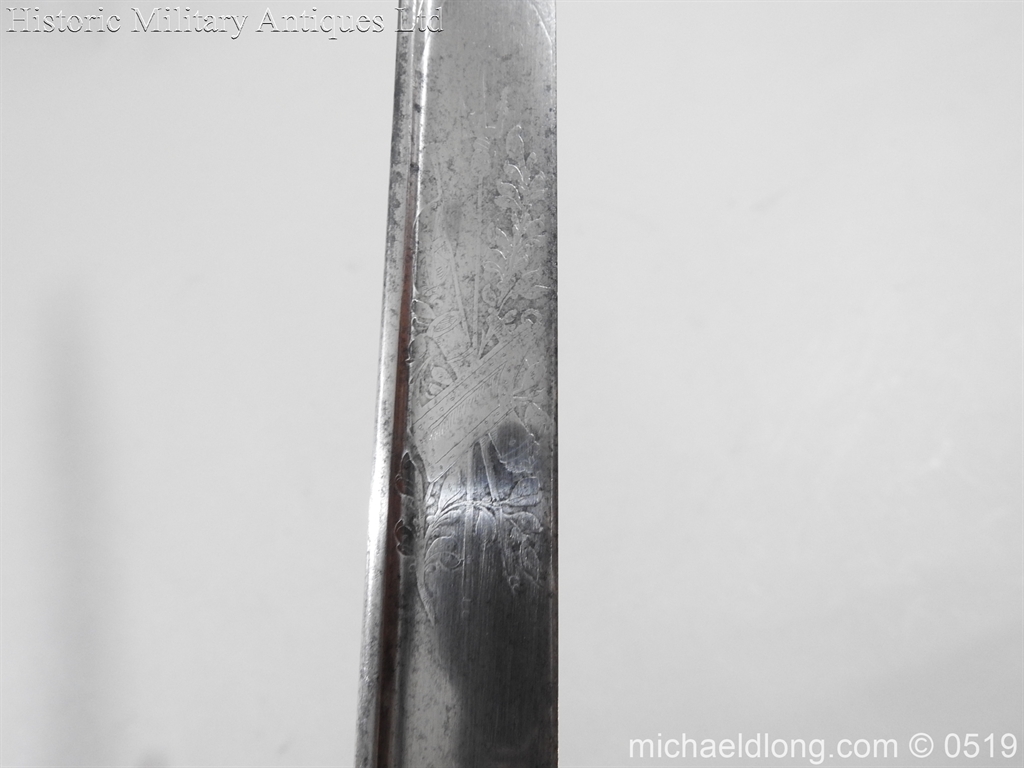 Royal Naval Officer's Pipe Back Sword By Dudley - Image 16