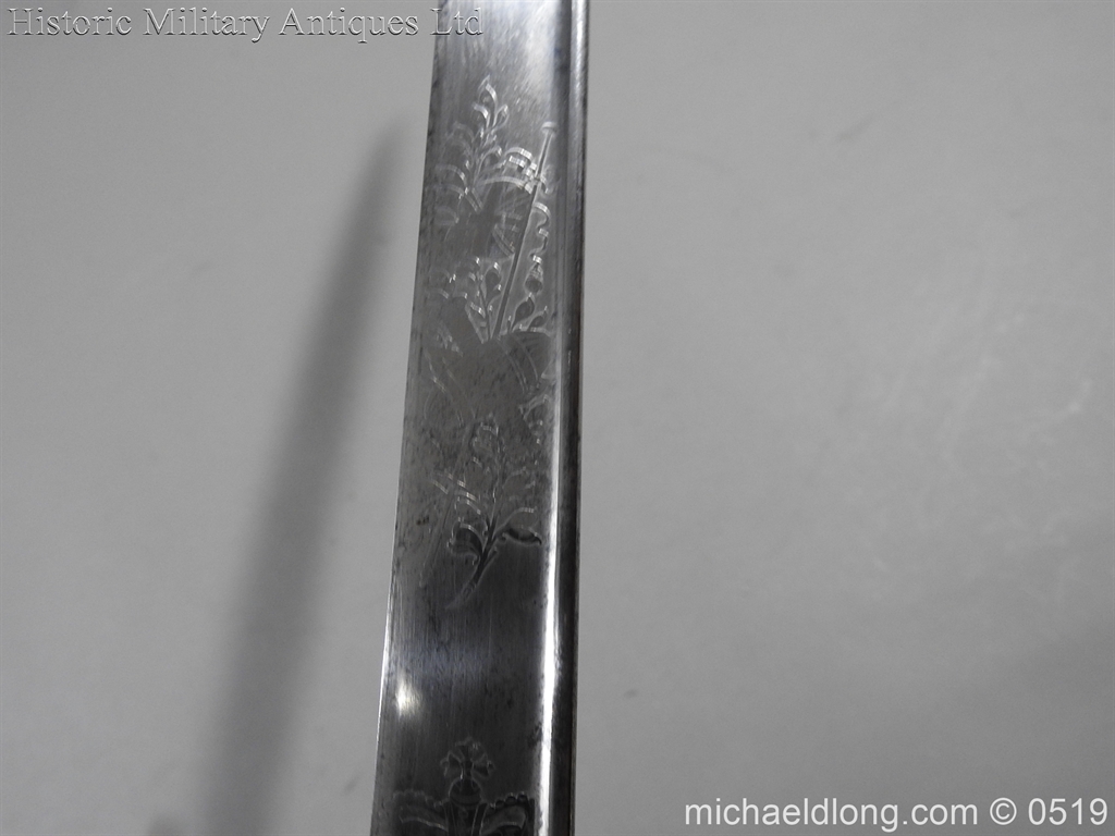 Royal Naval Officer's Pipe Back Sword By Dudley - Image 20