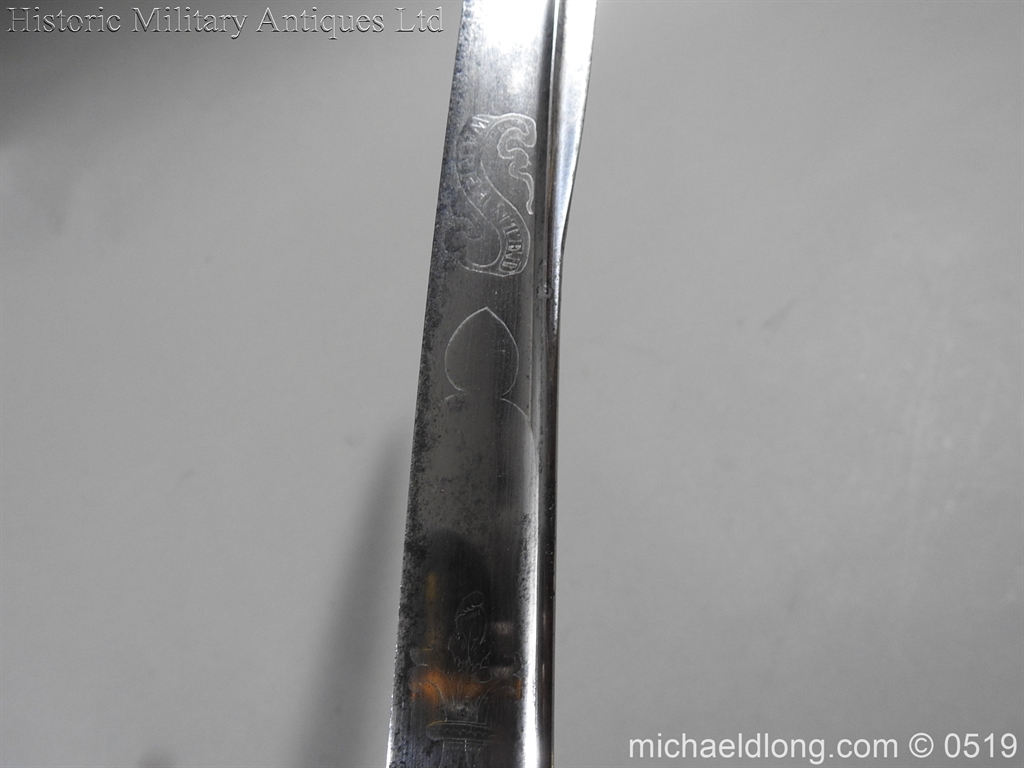 Royal Naval Officer's Pipe Back Sword By Dudley - Image 21