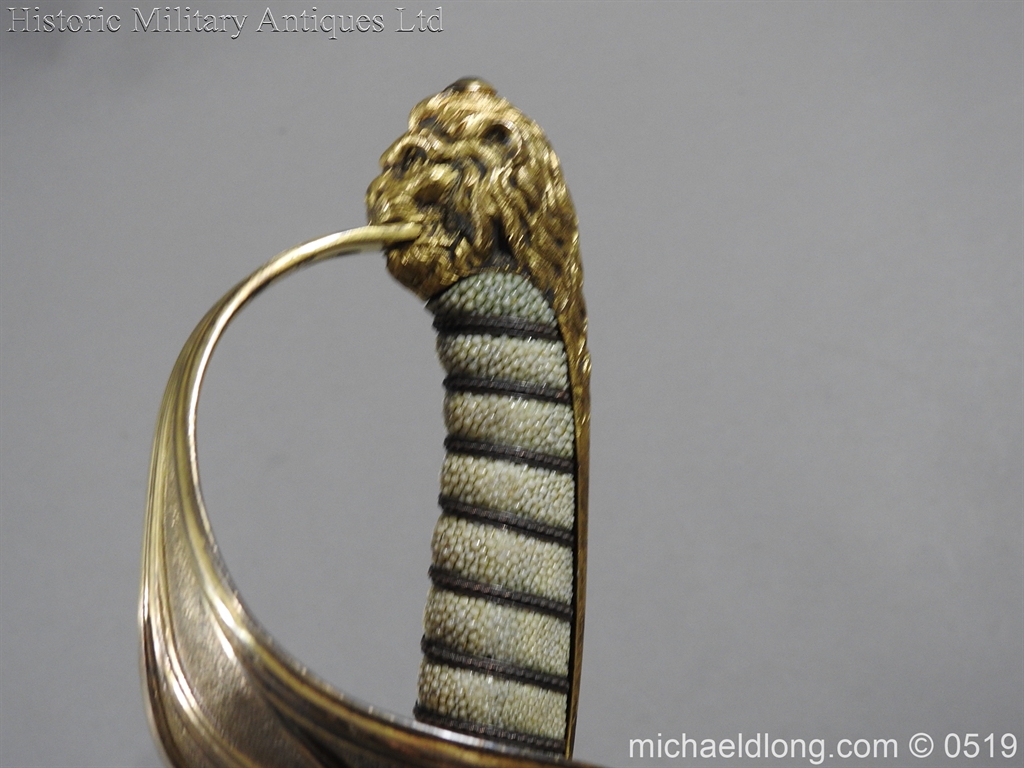 Royal Naval Officer's Pipe Back Sword By Dudley - Image 25