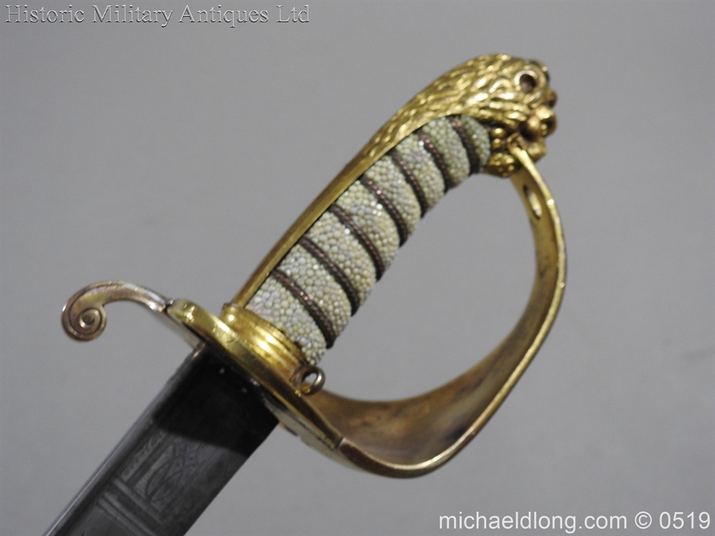 Royal Naval Officer's Pipe Back Sword By Dudley - Image 26