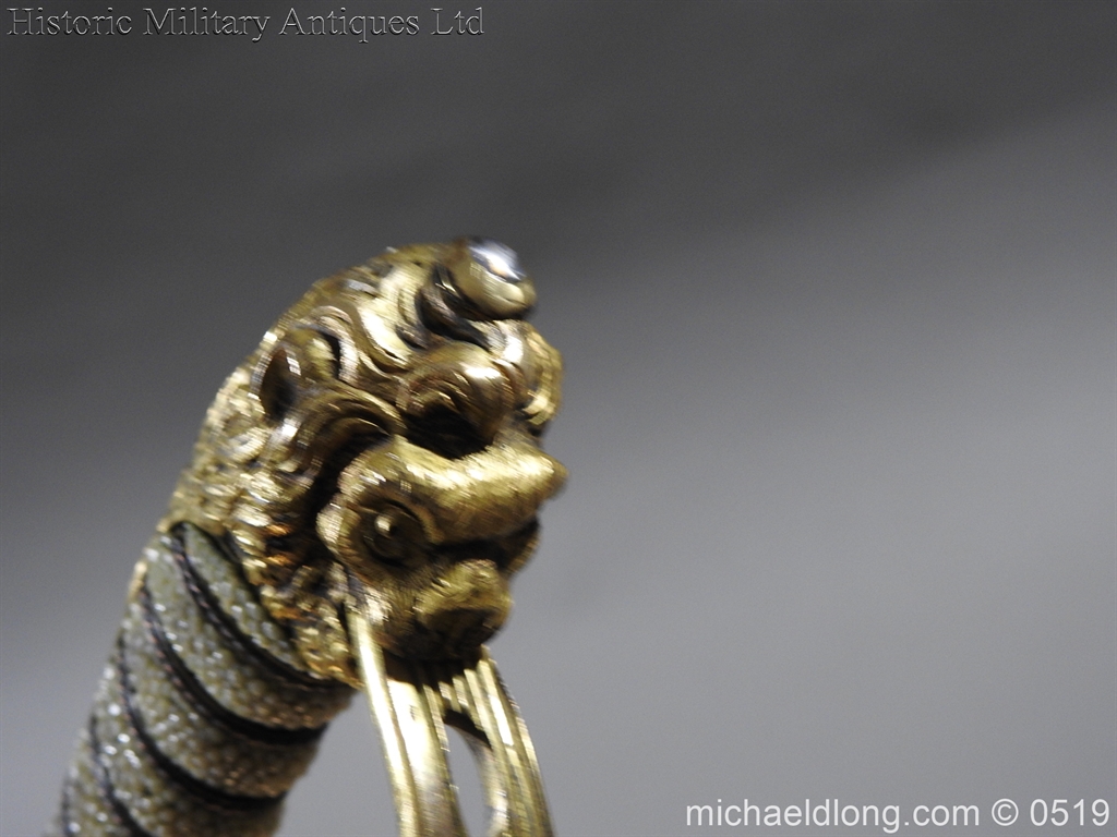 Royal Naval Officer's Pipe Back Sword By Dudley - Image 27