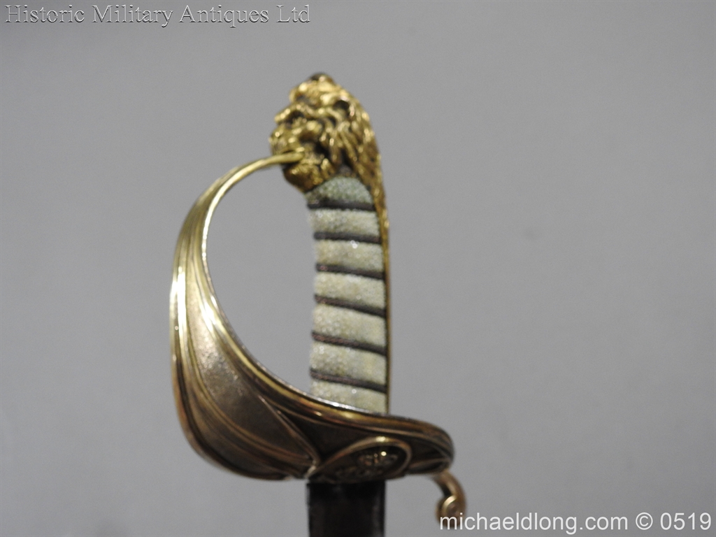 Royal Naval Officer's Pipe Back Sword By Dudley - Image 29