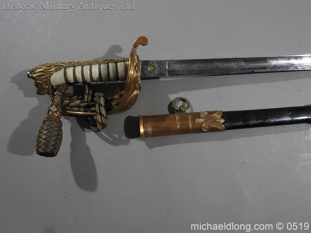 Edward 8th Royal Naval Officer's Sword - Image 2