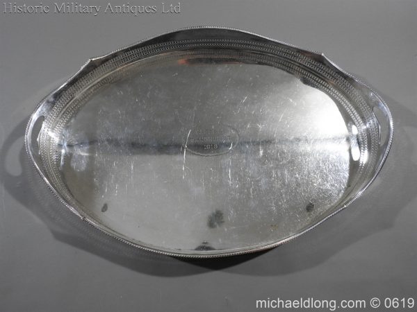 Sandhurst Presentation Silver Tray Dated 1916