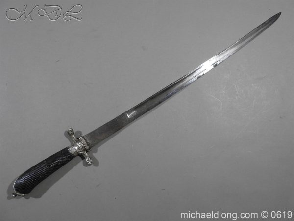 English Silver Mounted Hunting Hanger