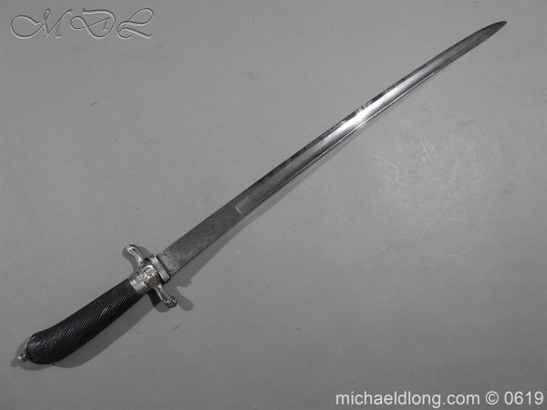 English Silver Mounted Hunting Hanger - Image 5