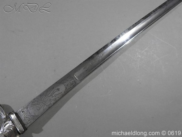 English Silver Mounted Hunting Hanger - Image 7