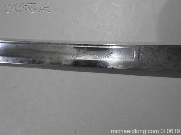 English Silver Mounted Hunting Hanger - Image 10