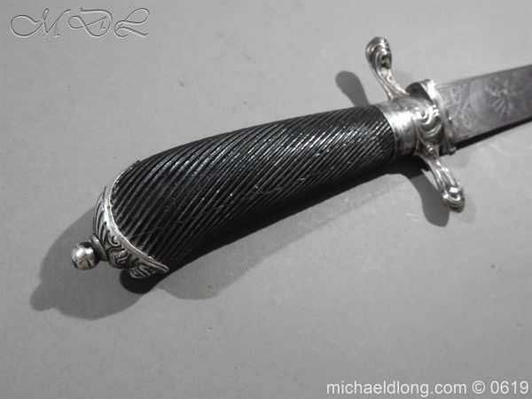 English Silver Mounted Hunting Hanger - Image 15