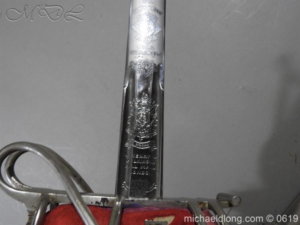 Scottish Blackwatch WW1 Officer's Sword - Image 17