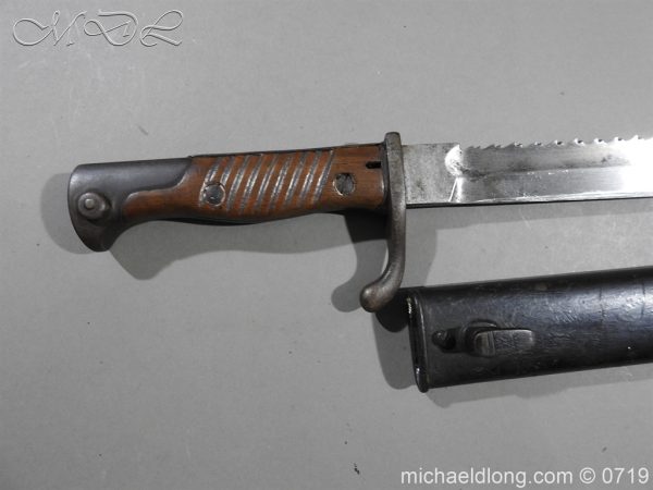 German Saw Back WW1 Butcher Bayonet - Image 2