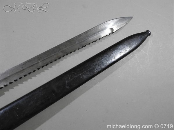 German Saw Back WW1 Butcher Bayonet - Image 6
