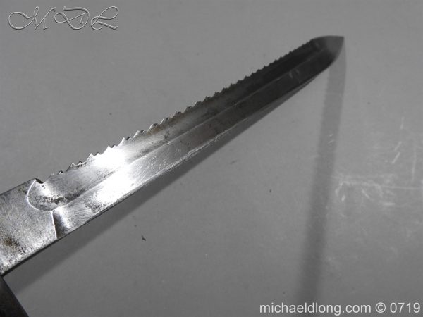 German Saw Back WW1 Butcher Bayonet - Image 7