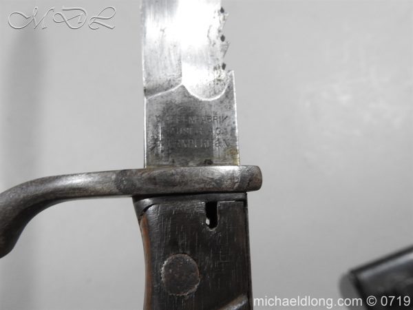 German Saw Back WW1 Butcher Bayonet - Image 8