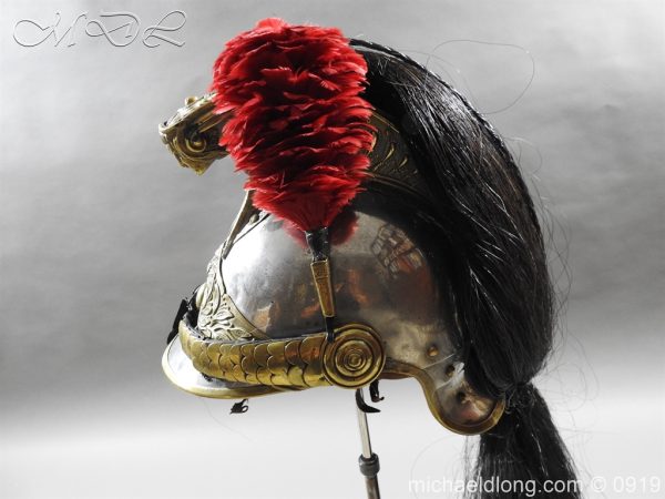 GREAT French Cuirassier Officer's Napoleon Brass Helmet WITH STAND SCA HANDMADE
