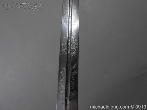 Scottish KOSB Officer's Sword by Wilkinson - Image 13