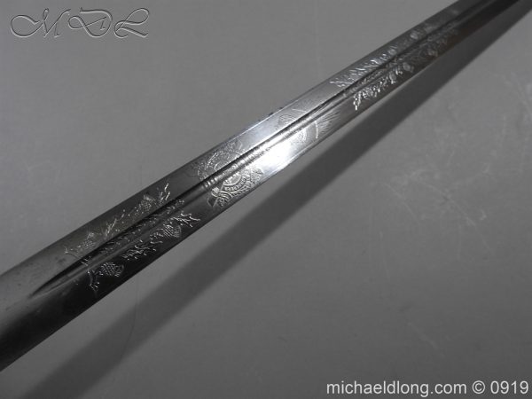 Scottish KOSB Officer's Sword by Wilkinson - Image 15