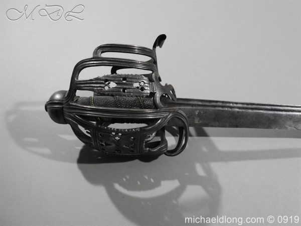 English Basket Hilt Cavalry Sword c 1740 - Image 2