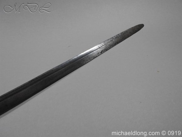 English Basket Hilt Cavalry Sword c 1740 - Image 4
