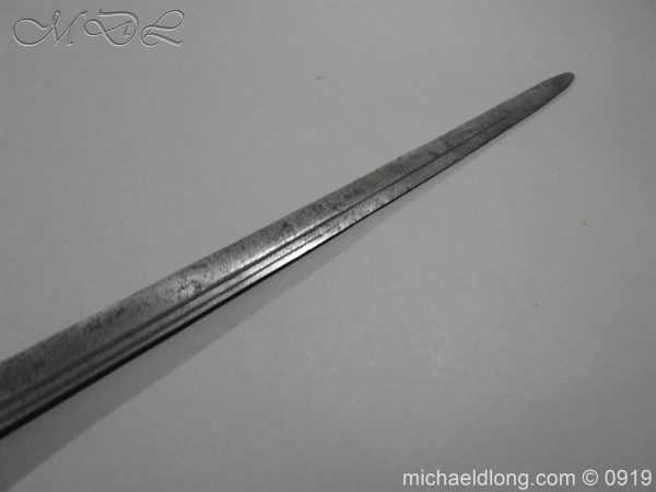 English Basket Hilt Cavalry Sword c 1740 - Image 8