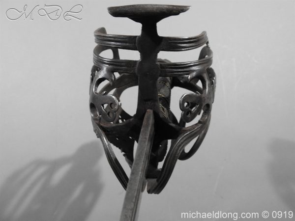 English Basket Hilt Cavalry Sword c 1740 - Image 14